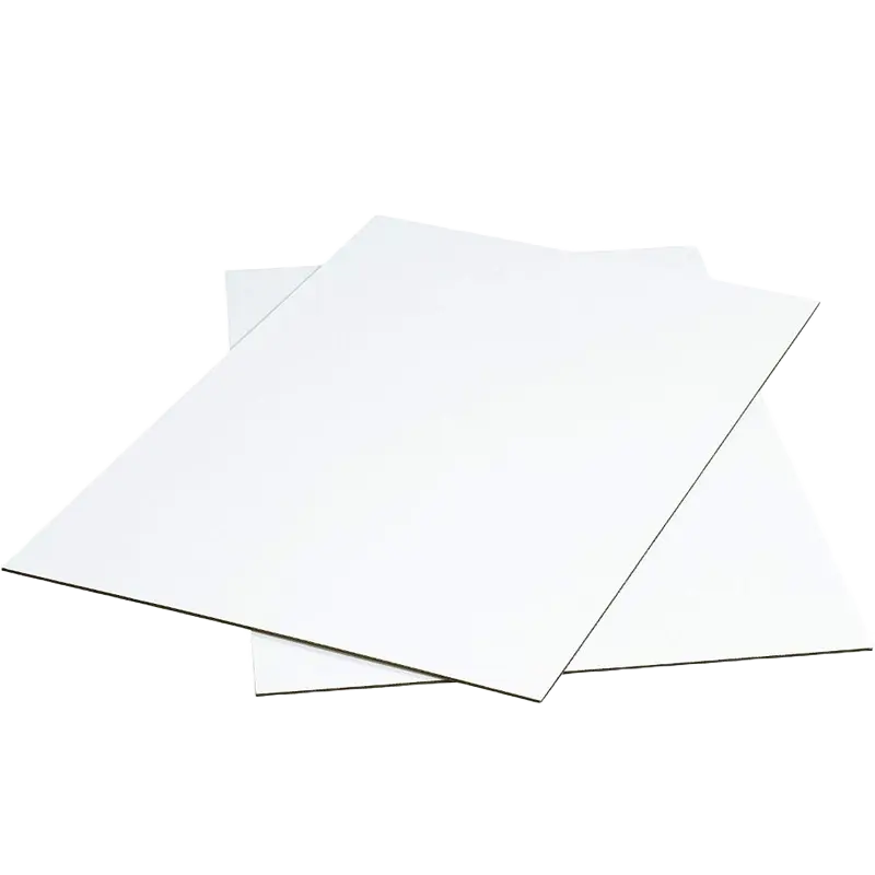 Bølgepap 3mm Hvid