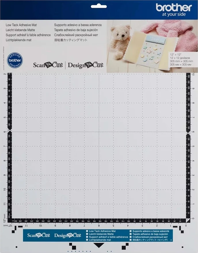 [CADXMAT3LOW12] Brother ScanNCut – Low tack selvklæbende skæremåtte 30,5×30,5cm 3 pak